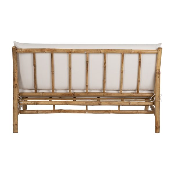 SOFÁ 2 PLAZAS NATURAL BAMBÚ 135 X 86 X 81 CM
