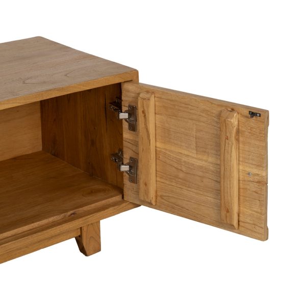 613286-05 MUEBLE TV NATURAL MADERA MINDI SALÓN 120 X 40 X 45 CM