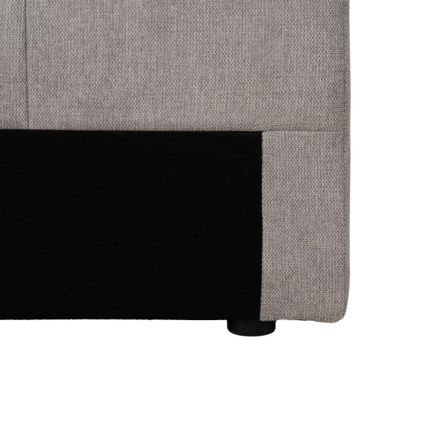 CABECERO GRIS TEJIDO DORMITORIO 160 X 8 X 100 CM