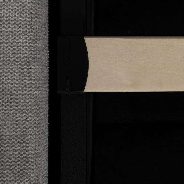 CAMA CANAPÉ GRIS TEJIDO DORMITORIO 164 X 214 X 110 CM