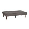 SOFÁ-CAMA GRIS METAL-MADERA SALÓN 178 X 94 X 86 CM