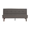 SOFÁ-CAMA GRIS METAL-MADERA SALÓN 178 X 94 X 86 CM