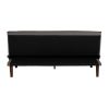 SOFÁ-CAMA GRIS METAL-MADERA SALÓN 178 X 94 X 86 CM