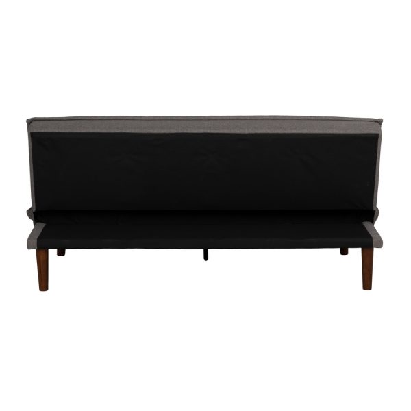 SOFÁ-CAMA GRIS METAL-MADERA SALÓN 178 X 94 X 86 CM
