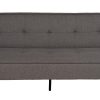 SOFÁ-CAMA GRIS METAL-MADERA SALÓN 178 X 94 X 86 CM