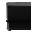 SOFÁ-CAMA GRIS METAL-MADERA SALÓN 178 X 94 X 86 CM