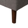 SOFÁ-CAMA GRIS METAL-MADERA SALÓN 178 X 94 X 86 CM