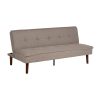SOFÁ-CAMA BEIGE METAL-MADERA SALÓN 178 X 94 X 86 CM