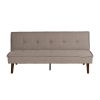 SOFÁ-CAMA BEIGE METAL-MADERA SALÓN 178 X 94 X 86 CM