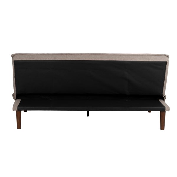 SOFÁ-CAMA BEIGE METAL-MADERA SALÓN 178 X 94 X 86 CM