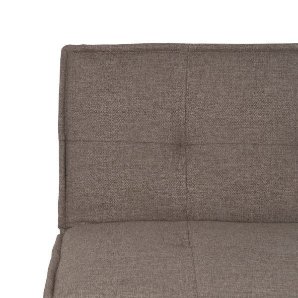 SOFÁ-CAMA BEIGE METAL-MADERA SALÓN 178 X 94 X 86 CM