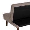 SOFÁ-CAMA BEIGE METAL-MADERA SALÓN 178 X 94 X 86 CM