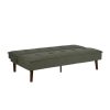 SOFÁ-CAMA VERDE METAL-MADERA SALÓN 178 X 94 X 86 CM