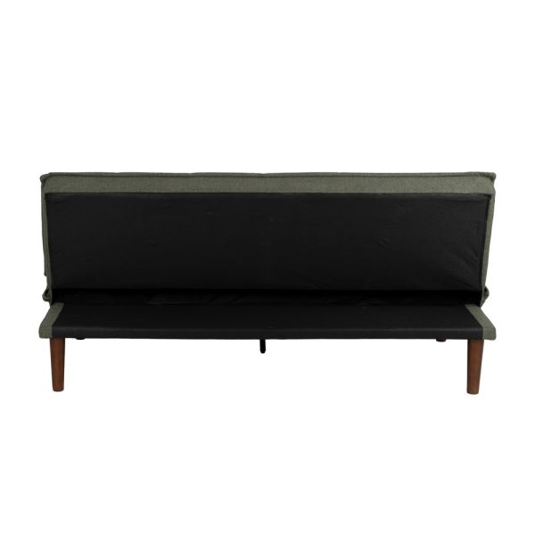 SOFÁ-CAMA VERDE METAL-MADERA SALÓN 178 X 94 X 86 CM