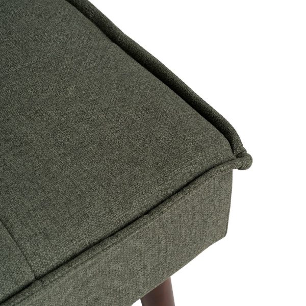 SOFÁ-CAMA VERDE METAL-MADERA SALÓN 178 X 94 X 86 CM