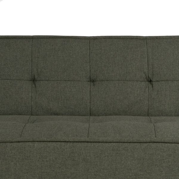 SOFÁ-CAMA VERDE METAL-MADERA SALÓN 178 X 94 X 86 CM