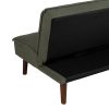 SOFÁ-CAMA VERDE METAL-MADERA SALÓN 178 X 94 X 86 CM