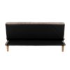 SOFÁ-CAMA TAUPE METAL-MADERA SALÓN 178 X 94 X 86 CM