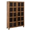 VITRINA NATURAL MADERA DE MANGO SALÓN 115 X 40 X 194 CM