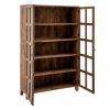 VITRINA NATURAL MADERA DE MANGO SALÓN 115 X 40 X 194 CM