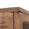 VITRINA NATURAL MADERA DE MANGO SALÓN 115 X 40 X 194 CM