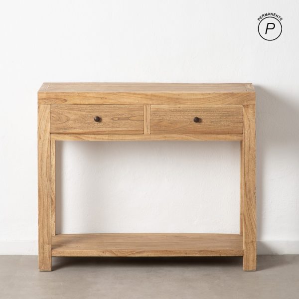 CONSOLA NATURAL MADERA MINDI ENTRADA 100 X 35 X 85 CM