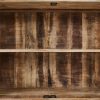 VITRINA BLANCO ROZADO MADERA DE MANGO 120 X 35,50 X 88,50 CM