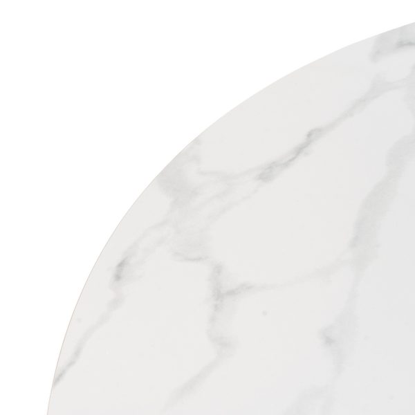 MESA COMEDOR BLANCO-NATURAL 120 X 120 X 75 CM