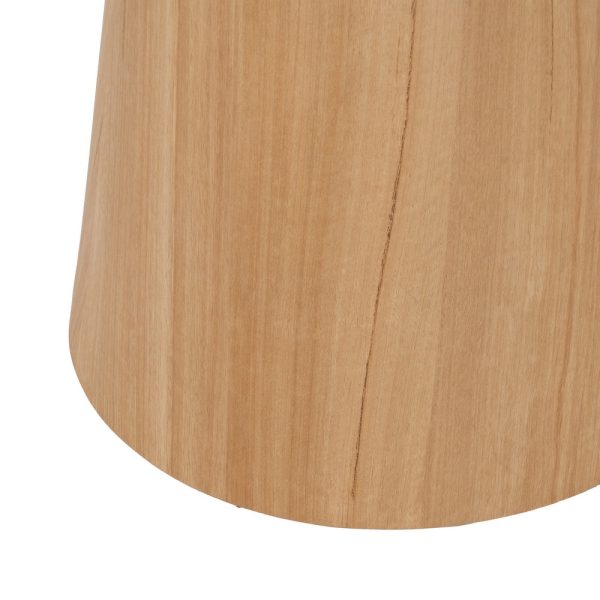 MESA COMEDOR BLANCO-NATURAL 120 X 120 X 75 CM