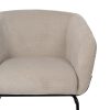 SILLÓN BEIGE TEJIDO-METAL 77 X 72 X 68 CM