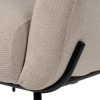 SILLÓN BEIGE TEJIDO-METAL 77 X 72 X 68 CM