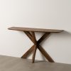 CONSOLA MIEL MADERA DE MANGO DECORACIÓN 130 X 35 X 76 CM
