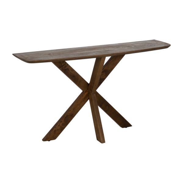 CONSOLA MIEL MADERA DE MANGO DECORACIÓN 130 X 35 X 76 CM
