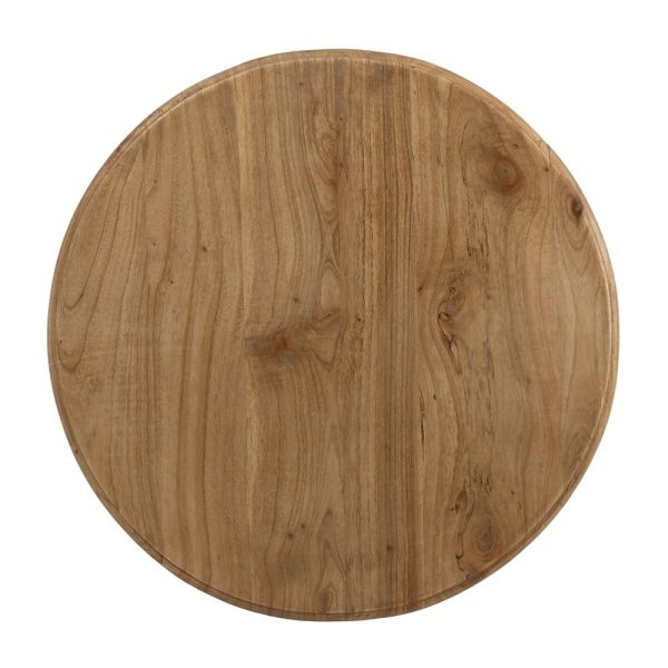 MESA AUXILIAR NATURAL MADERA MINDI SALÓN 50 X 50 X 64 CM