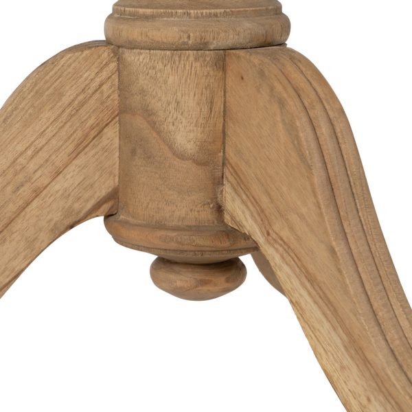 MESA AUXILIAR NATURAL MADERA MINDI SALÓN 70 X 70 X 77 CM