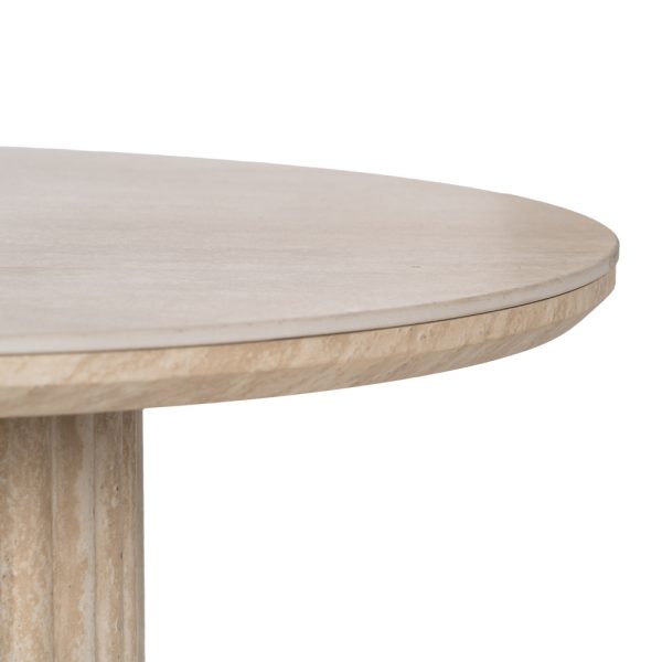 MESA CENTRO BEIGE PIEDRA MDF DECORACIÓN 120 X 60 X 46 CM