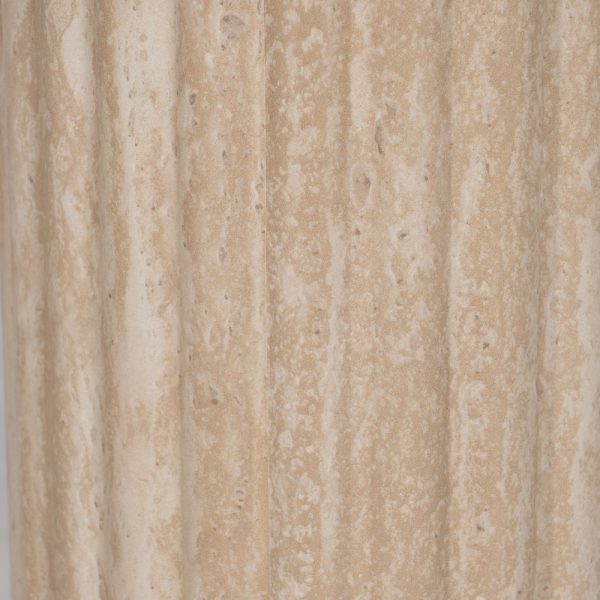 MESA CENTRO BEIGE PIEDRA MDF DECORACIÓN 120 X 60 X 46 CM