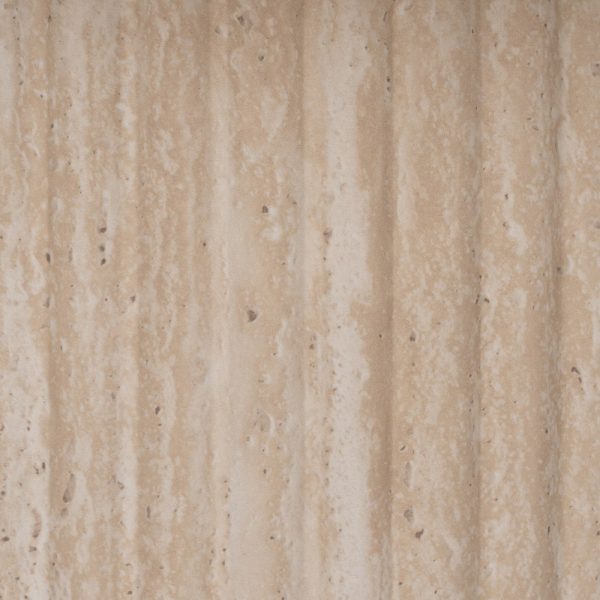 MESA CENTRO BEIGE PIEDRA MDF DECORACIÓN 90 X 90 X 45 CM