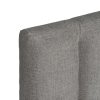613528-03 CABECERO GRIS TEJIDO DORMITORIO 190 X 8 X 100 CM