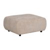 PUF BEIGE TEJIDO SALÓN 66 X 87 X 39 CM