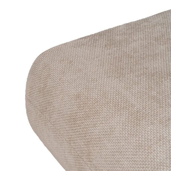 PUF BEIGE TEJIDO SALÓN 66 X 87 X 39 CM