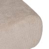 PUF BEIGE TEJIDO SALÓN 66 X 87 X 39 CM