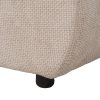 PUF BEIGE TEJIDO SALÓN 66 X 87 X 39 CM