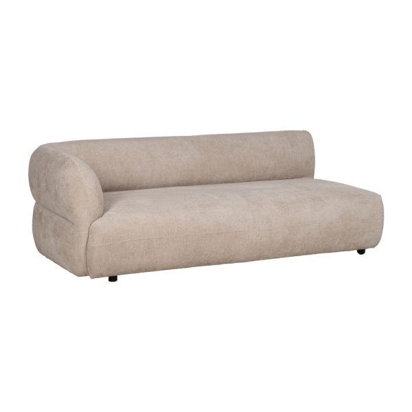 SOFÁ MÓDULO IZQUIERDO BEIGE TEJIDO SALÓN 199 X 92 X 65 CM