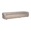SOFÁ MÓDULO IZQUIERDO BEIGE TEJIDO SALÓN 199 X 92 X 65 CM