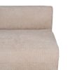 SOFÁ MÓDULO IZQUIERDO BEIGE TEJIDO SALÓN 199 X 92 X 65 CM