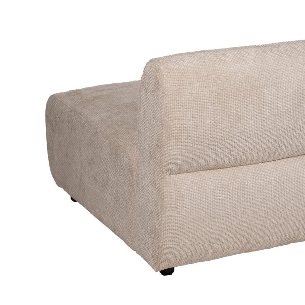 SOFÁ MÓDULO IZQUIERDO BEIGE TEJIDO SALÓN 199 X 92 X 65 CM