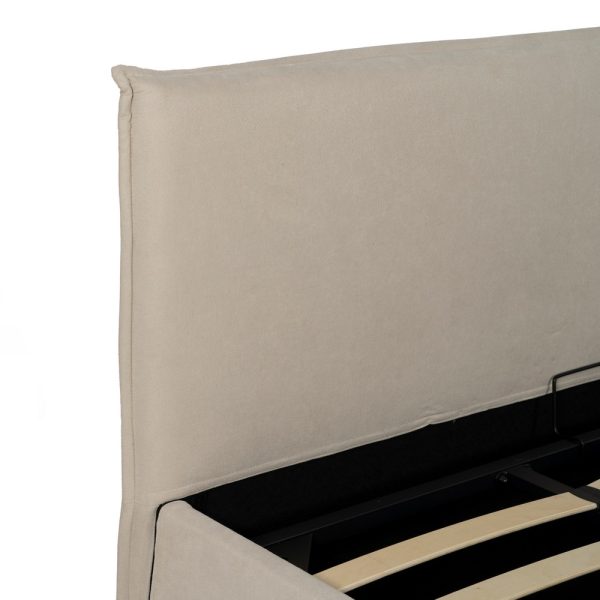 613735-03 CAMA CANAPÉ BEIGE TEJIDO DORMITORIO 196 X 215 X 96 CM