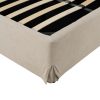 613735-07 CAMA CANAPÉ BEIGE TEJIDO DORMITORIO 196 X 215 X 96 CM