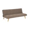SOFÁ-CAMA BEIGE MADERA DECORACIÓN 175 X 84 X 73 CM